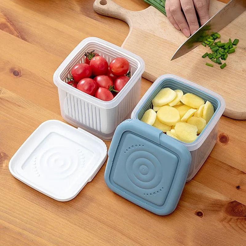 Drain & Store Produce Container