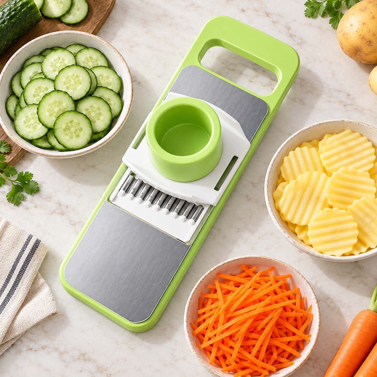 Multi-Function Vegetable Slicer & Julienne Mandoline