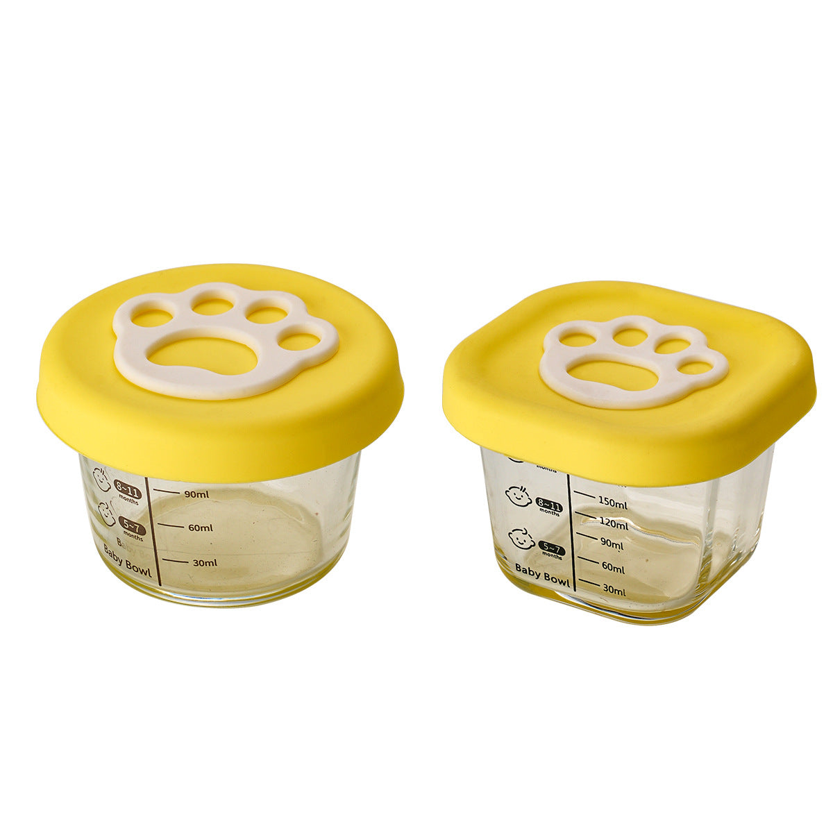 Paw-Print Portion Food Storage Bowl