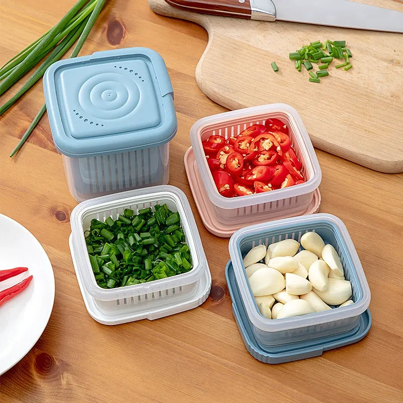 Drain & Store Produce Container