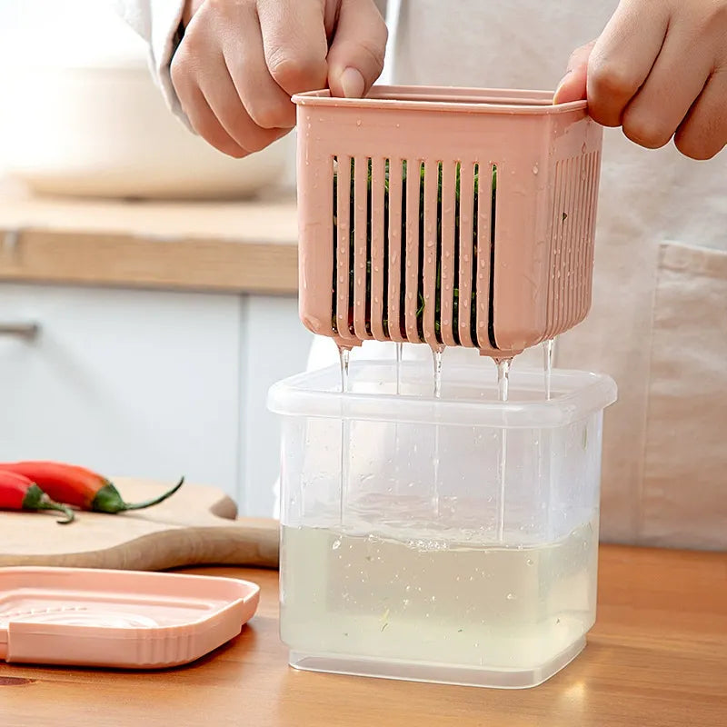 Drain & Store Produce Container