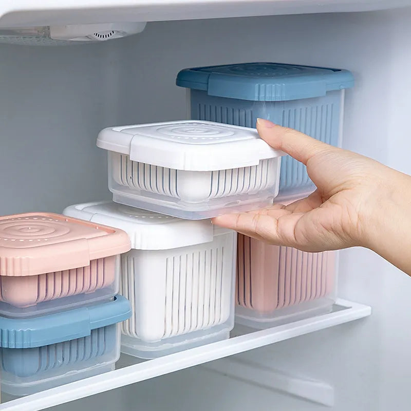 Drain & Store Produce Container